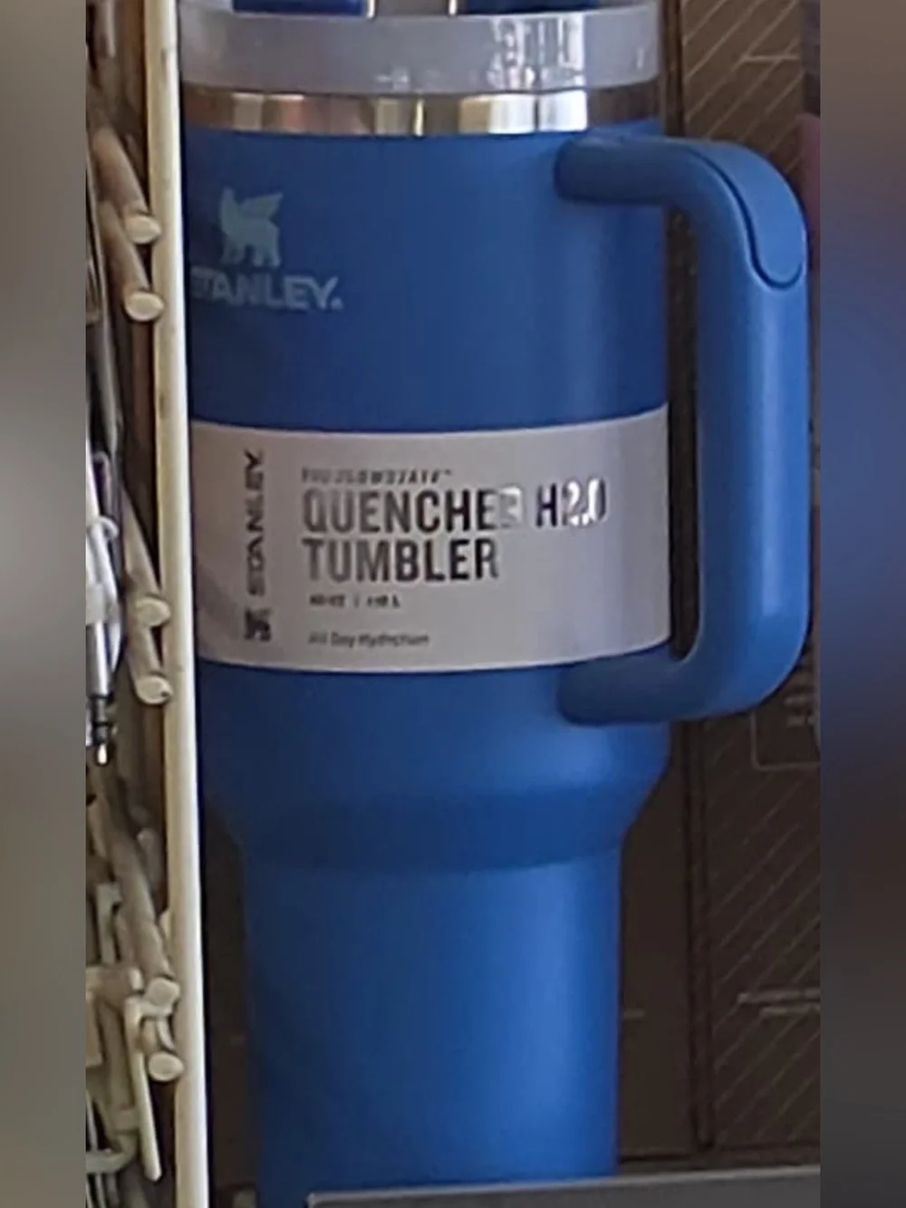 Stanley 40oz rare cup cold flow state tumbler blue viral quencher